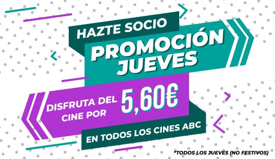 Promoción JUEVES Cines ABC El Saler, ABC Gran Turia, ABC Elx, ABC Gandia y ABC Park!